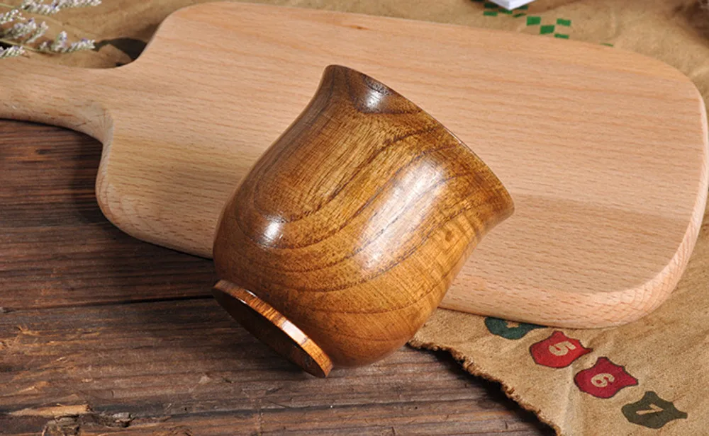 Инновационная деревянная зернистая 150 мл маленькая чайная чашка новая кружка