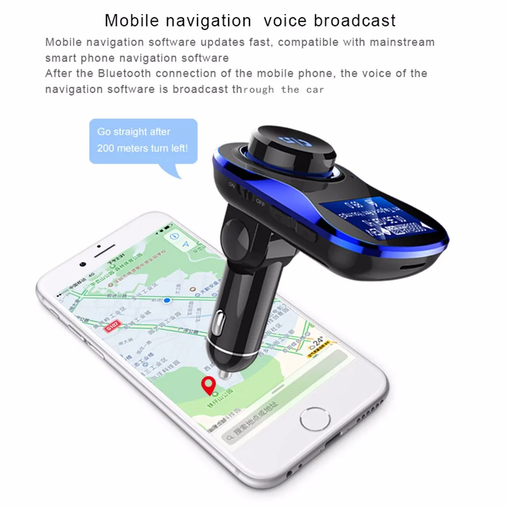 Bluetooth fm-передатчик MP3 плеер комплект Hands-free Автомобильная вспышка USB Поддержка TF карта Вход 5 В/3.1A FM модулятор