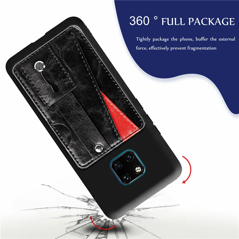 Card Holder Leather Stand Back Cover Case for Huawei P20 Pro Lite Mate 20 lite Y9 Wallet Shockproof Phone Pouch |