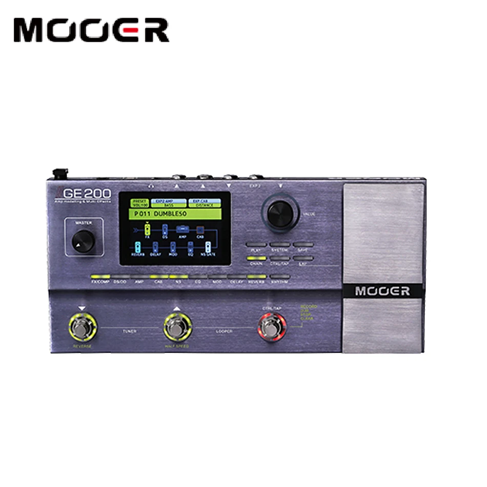 MOOER GE200 Amp моделирование мульти эффекты 55 Высокое качество модели усилителя |