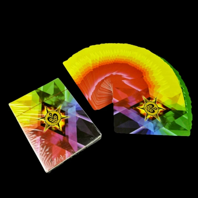 Новые магические покер &quotРадуга&quot тонкий карты дуя и манипуляции 4 способ