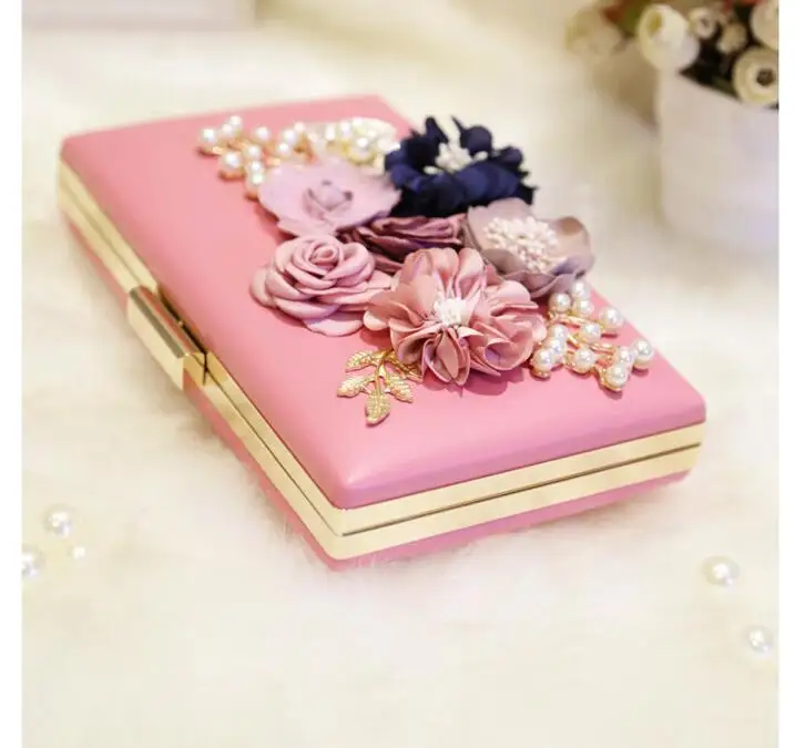 Новинка 2019 женские сумки с цепочкой аппликацией в виде цветов свадебные вечерние