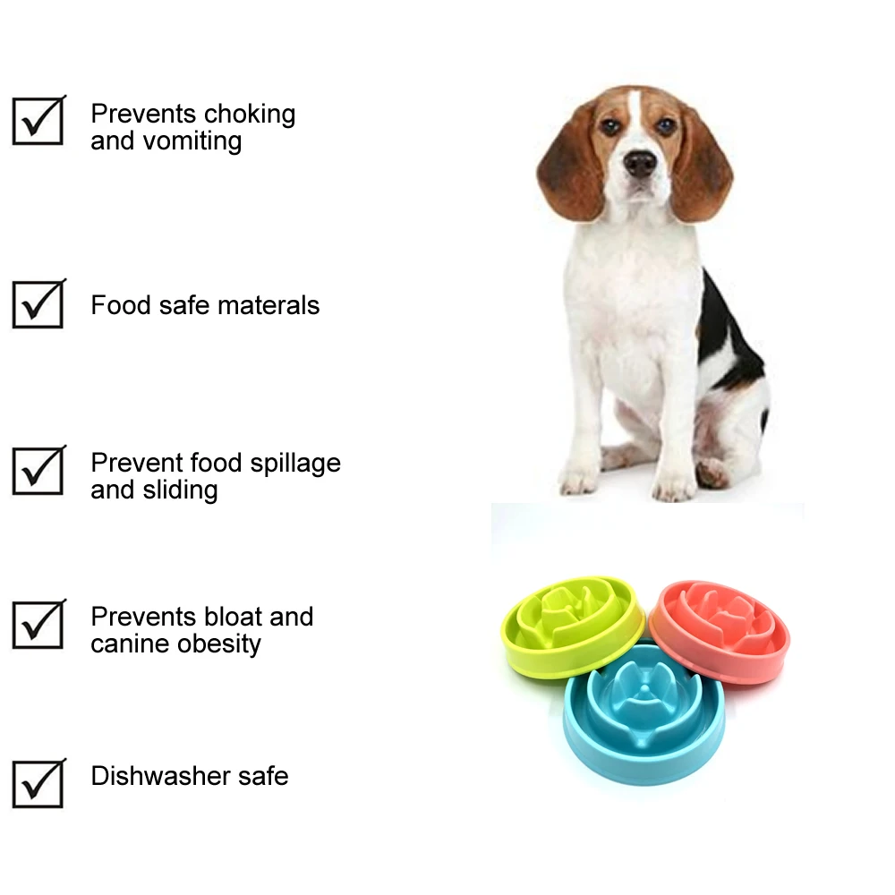 Для Кормления Собаки Миски для пищевых продуктов щенков миска замедления еды