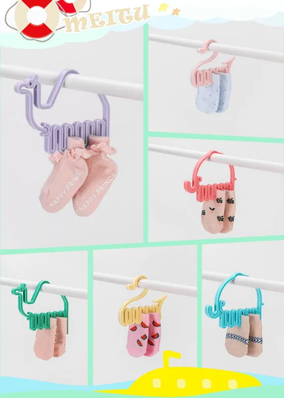Детские Нескользящие вешалки в виде животных пластиковые для детской одежды