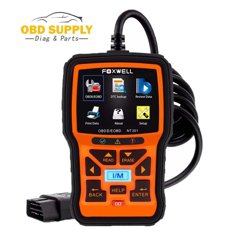 FOXWELL Авто OBD 2 OBDII EOBD ошибка чтения сканирования инструмент автомобильной NT301