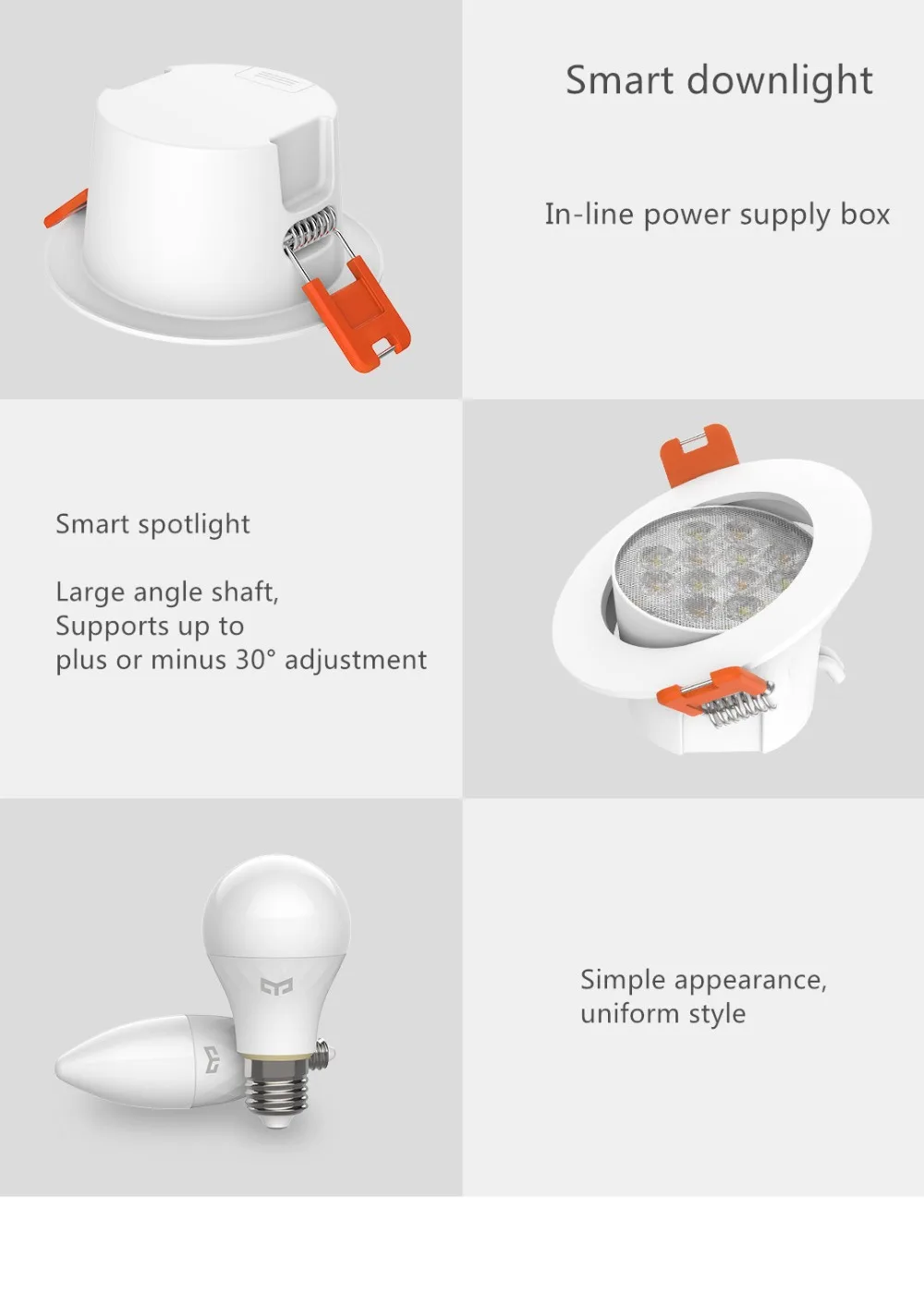Новейший Xiao mi jia Yeelight прожектор Bluetooth сетчатая версия умный прожектор работает с yeelight шлюзом с mi home app