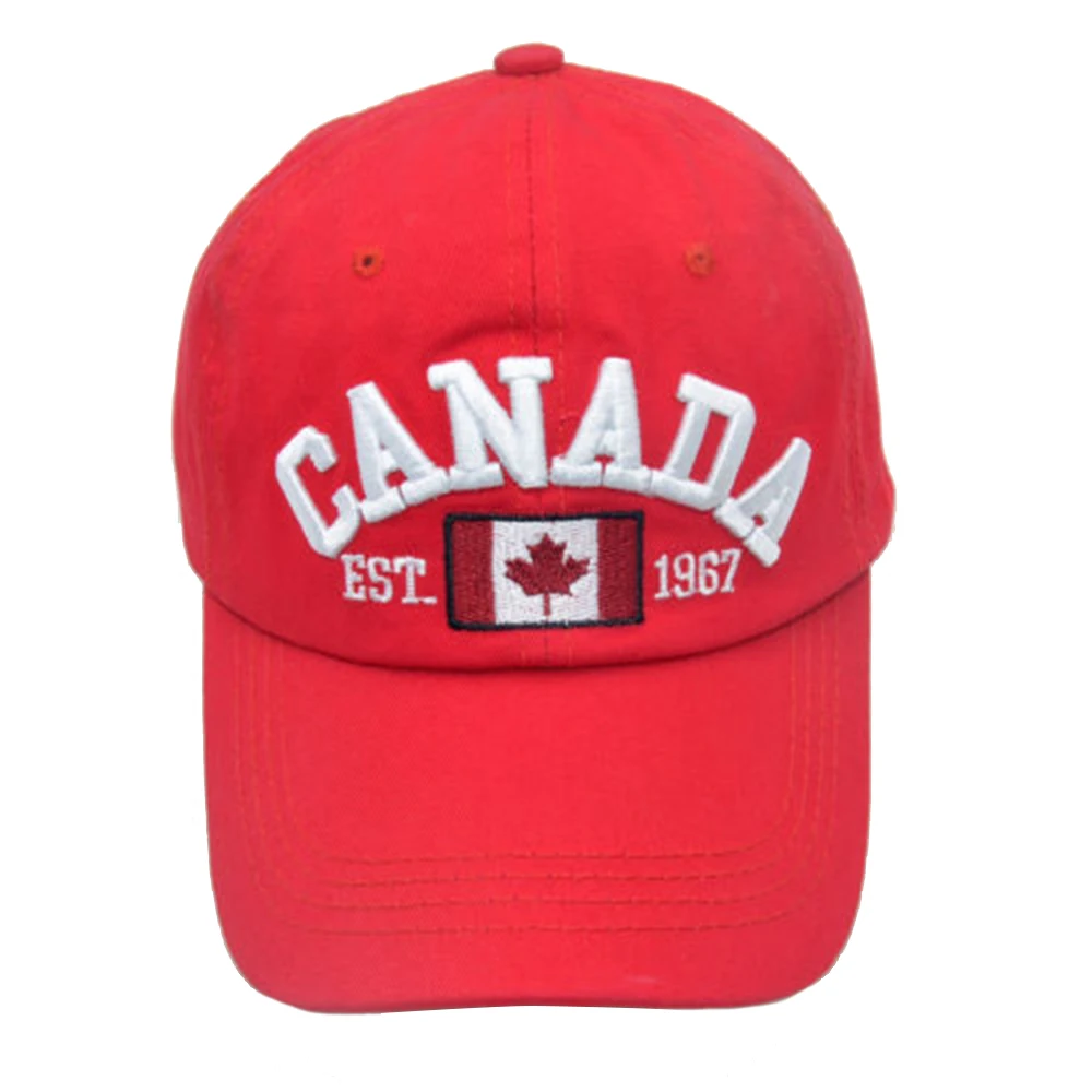 Новинка 2019 мужская бейсбольная кепка с флагом Канады Регулируемая Кепка для