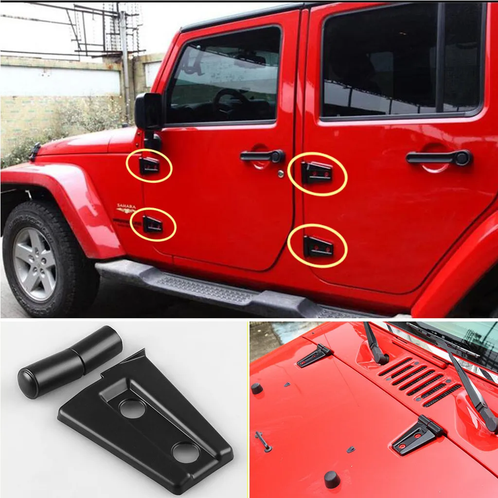 Многофункциональная капот и Накладка для дверных петель для Jeep Wrangler JK JKU 2007- неограниченное количество аксессуаров для большинства оборудование для автомобиля Whosale