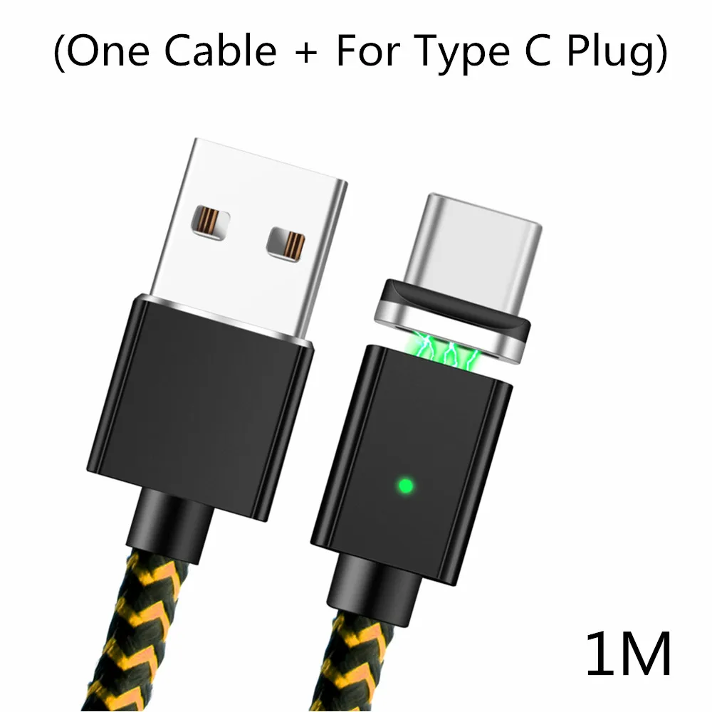 Gold Type C Cable Магнитный кабель OLAF usb type-C для samsung galaxy s8 note8 plus type-C светодиодный кабель с магнитной USB-C для быстрой зарядки USB C - Цвет: Gold Type C Cable