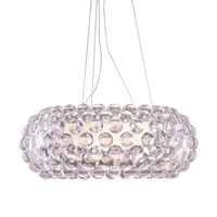 new chandeliers foscarini caboche pendant lamp eliana gerotto designed clear transparentamber acrylic ball pendent light