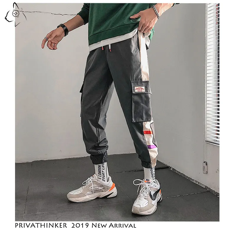 Privathinker мужские Новые хип-хоп 2020 Харадзюку джоггеры уличная Мужская шаровары с