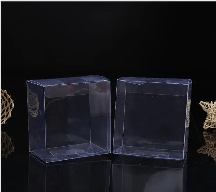 Прозрачная коробка из ПВХ, квадратные подарочные коробки, Подарочная коробка для конфет, Сувенирная Коробка, прозрачная коробка для шоколада, свадебные подарочные вечерние коробки