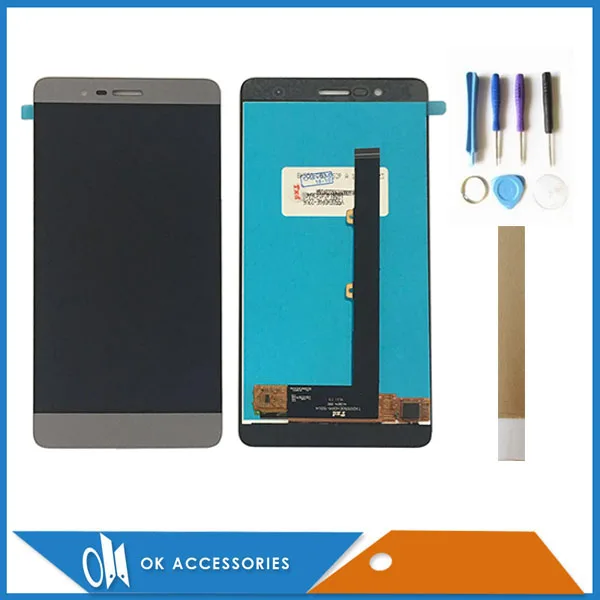 

White Grey Color For Highscreen Thunder LCD Display+Touch Screen Digitizer Assembly High Quality With Tools Tape 1PC/Lot