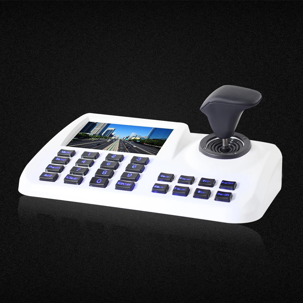 Inesun Onvif CCTV IP PTZ 3D Джойстик сетевая клавиатура контроллер с 5 дюймов HD ЖК-экран для IP PTZ камеры