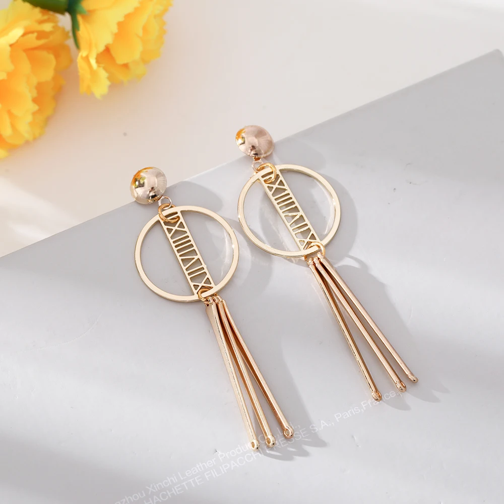 EUEAVAN 10 пар Смешанные Серьги с геометрическим рисунком Женские Висячие висячие