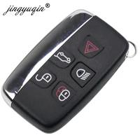 jinyuqin smart remote key keyless shell fob for jaguar xe xfl xj xjl xf c x16 v12 guitar f x typ 5 buttons key case