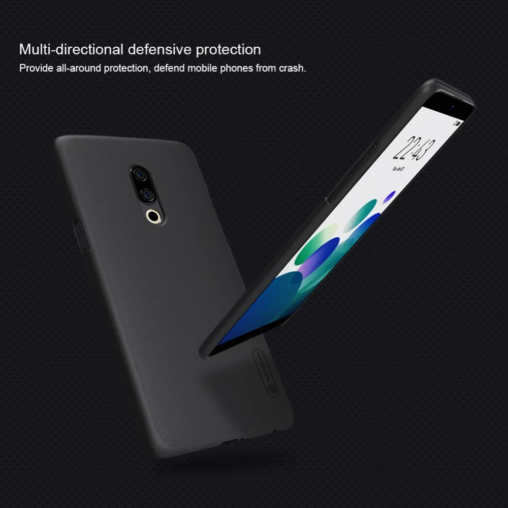 Для Meizu 15 plus чехол Nillkin матовый пластиковый ПК Жесткий чехол s матовая задняя крышка funda Жесткий Мобильный защитный корпус для телефона coque