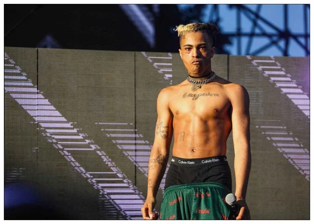BO xianru1410-24 Модульный домашний декор настенная живопись на холсте XXXTentacion Rap хип хоп музыка звезда картины с певцом принты Северный плакат гостиная - Цвет: BO xianru1410-24