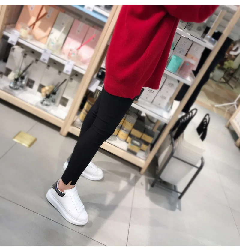Sapatos femininos; женские кроссовки; стразы; обувь из воловьей кожи; Новинка года; кожаная повседневная обувь с подкладкой из овчины; спортивная мужская обувь