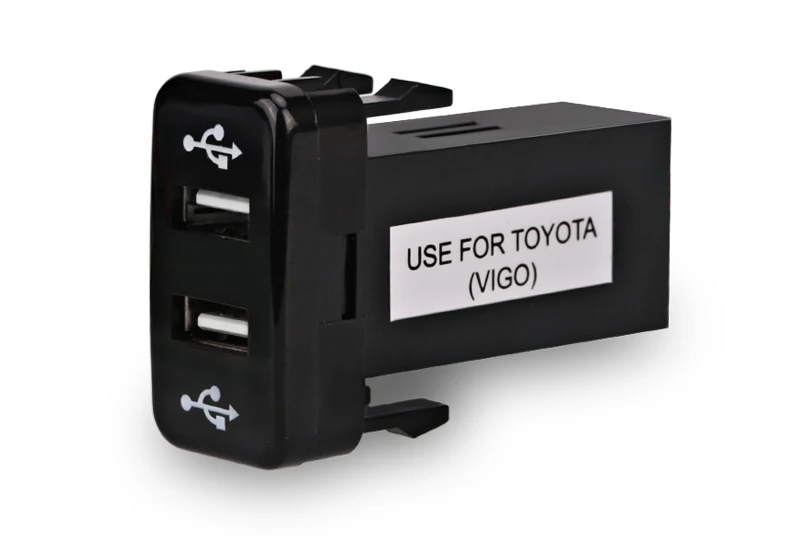 Для Toyota Зарядное устройство USB адаптер порт разъем Интерфейс автомобильный прикуриватель 2 порта USB зарядное устройство разъем для автомобиля для Toyota VIGO