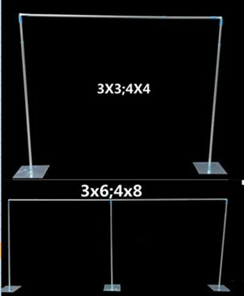 3x3 м 3X6 м Нержавеющая сталь трубы стойка для свадебной церемонии с возможностью расширения Rods фоне кадров для свадебного мероприятия и вечерние украшения R6