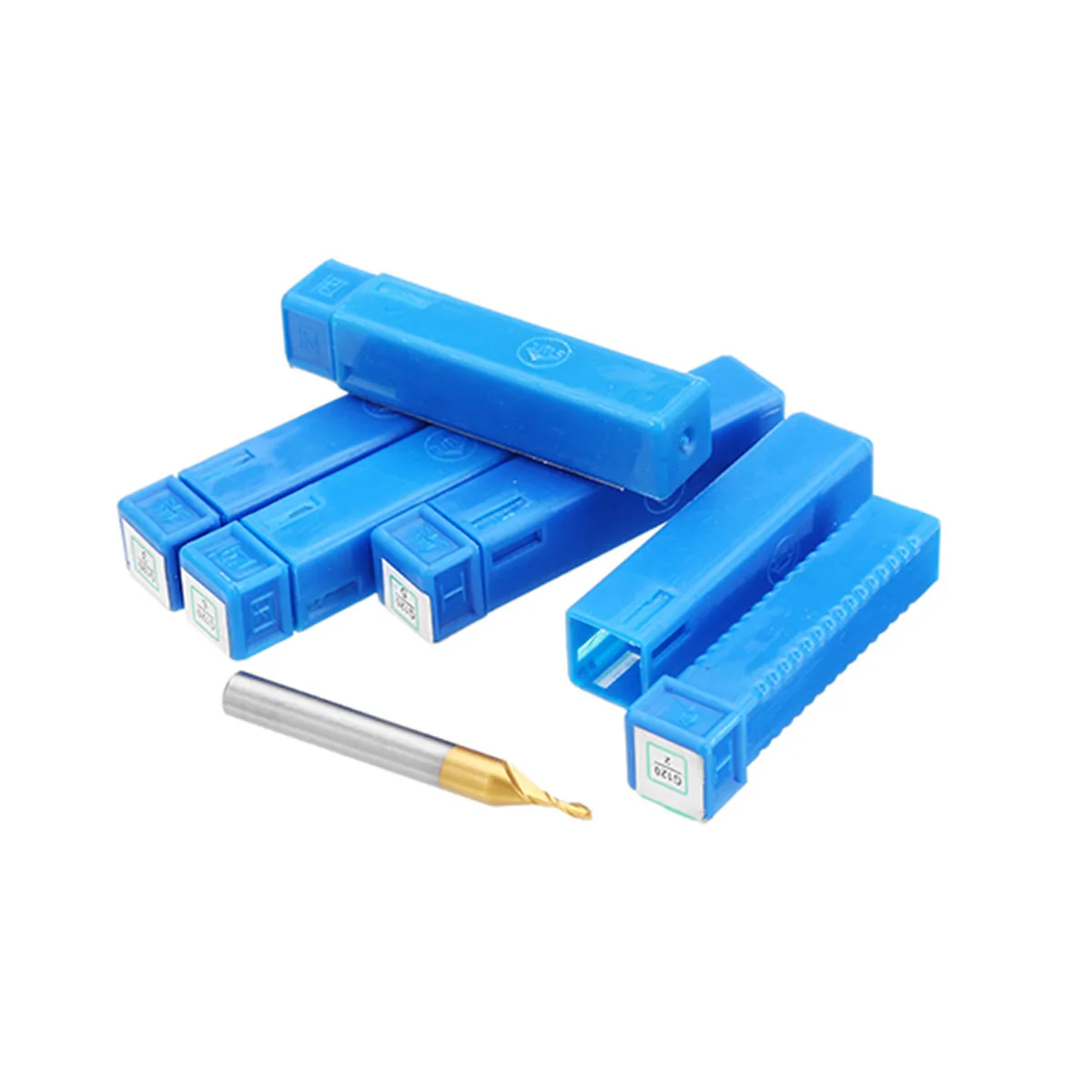 

5pcs 2/3/4/5/6mm Milling Cutter 2 Flute HSS Titanium Coated 6mm Shank End Mill CNC Drill Bit Tool