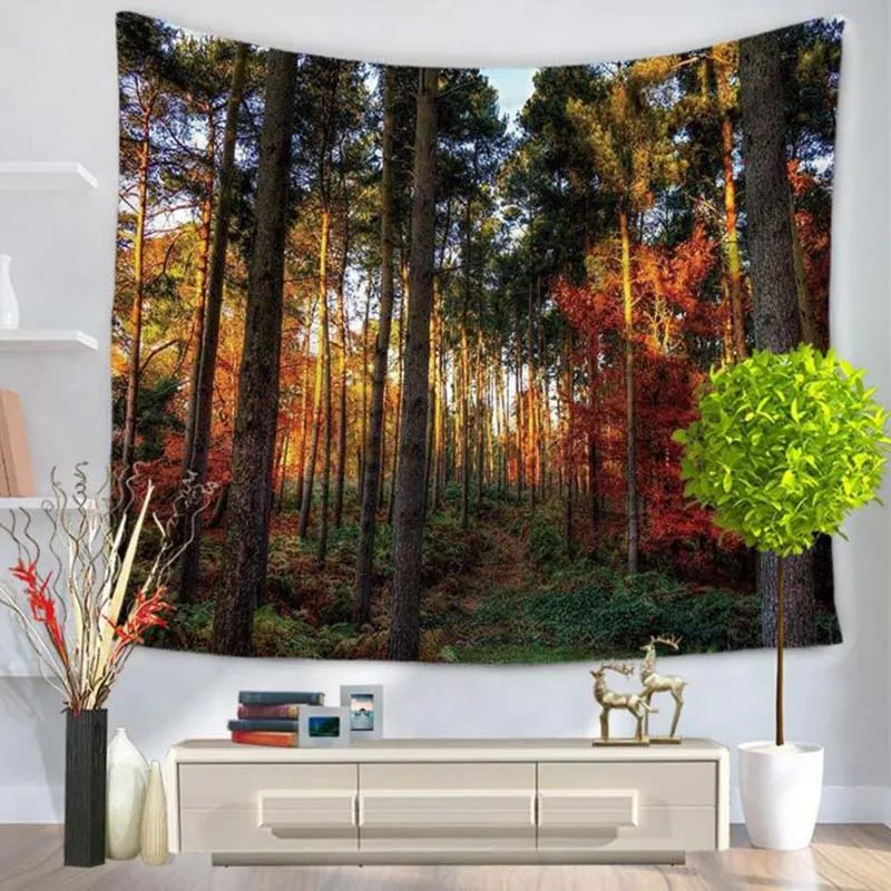 Оптовая продажа гобелен 200 X/см разноцветный искусственный лес полиэстеровый