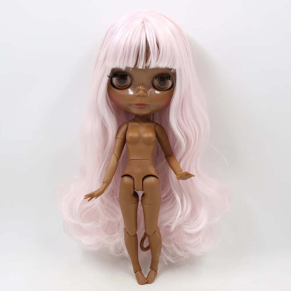 Ледяной DBS Blyth кукольные супер темной кожи 1/6 шарнирное тело блеск уход за кожей