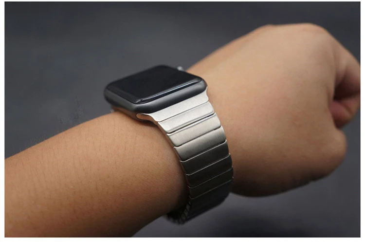 Браслет URVOI link для apple watch, ремешок серии 5, 4, 3, 2, 1, ремешок из нержавеющей стали для iwatch с бабочкой, пряжка 38/40/42/44 мм