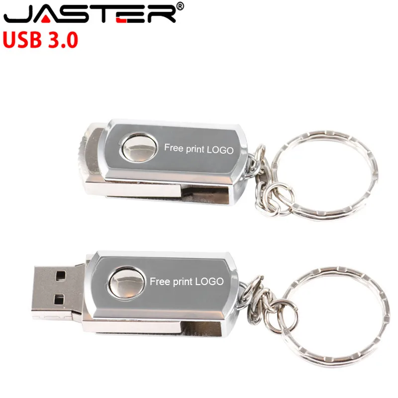 JASTER USB 3,0 Металлический Брелок флеш-накопитель 128 Гб 64 ГБ 32 ГБ 16 ГБ флеш-накопители реальная емкость флеш-накопители usb флешки(более 10 шт. бесплатный логотип