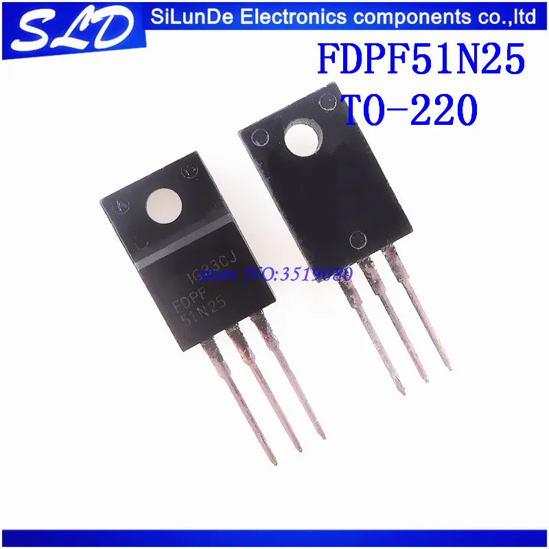 

Free Shipping 50pcs/lot FDPF51N25 51N25 51A 250V TO220F new and Original IN STOCK
