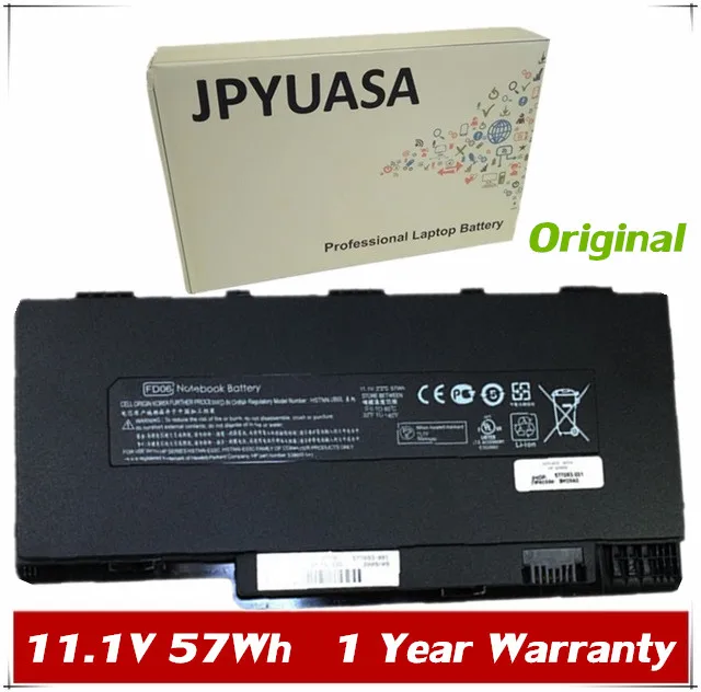 7XINbox 11.1V 57wh Original FD06 Laptop Battery For HP HSTNN-UB0L HSTNN-OB0L HSTNN-E02C HSTNN-E03C 538692-251 538692-351 7XINbox 11.1V 57wh Original FD06 Laptop Battery For HP HSTNN-UB0L HSTNN-OB0L HSTNN-E02C HSTNN-E03C 538692-251 538692-351