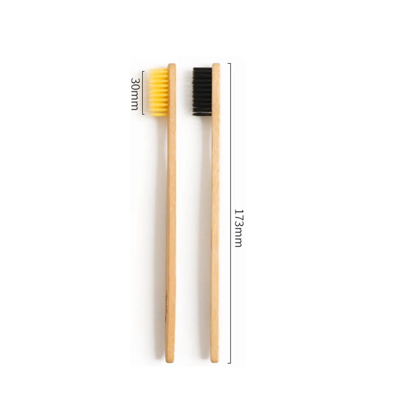 Экологически дерево Зубная щётка Bamboo мягкая Fibre деревянной ручкой низким уровнем