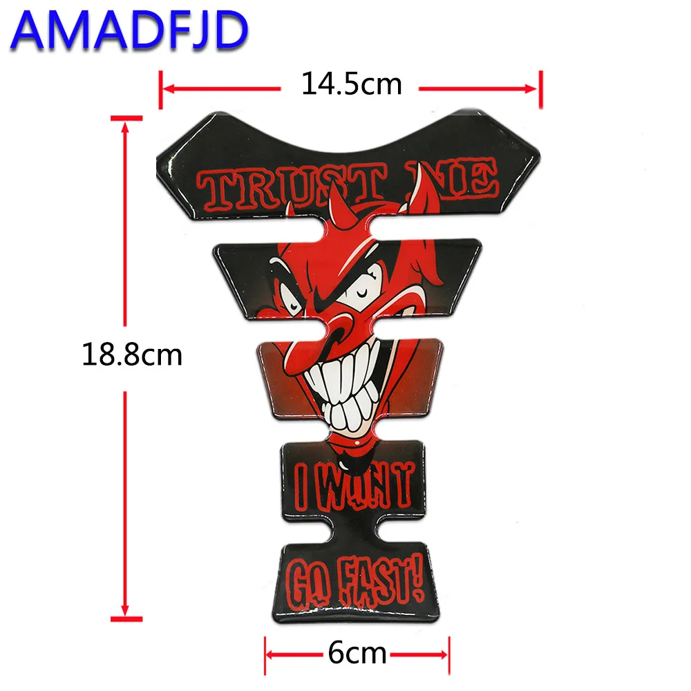 AMADFJD 3D череп логотип наклейка на мотоцикл Tankpad наклейка на бак накладка на Мотоцикл аксессуары гоночный протектор наклейки