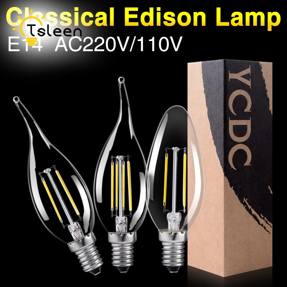Дешевые Пламенные лампочки с ампулой Led E14 220V E12 светодиодные лампы 110V Светодиодные лампы энергосберегающие лампы светильник для дома лампада Led Decorativas 4W 8W