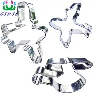 Аэрокрафт серии, вертолет, НЛО, боец, гигантские Бомберы, овощи фрукты торт украшения помадки инструменты, печенье резак выпечки формы