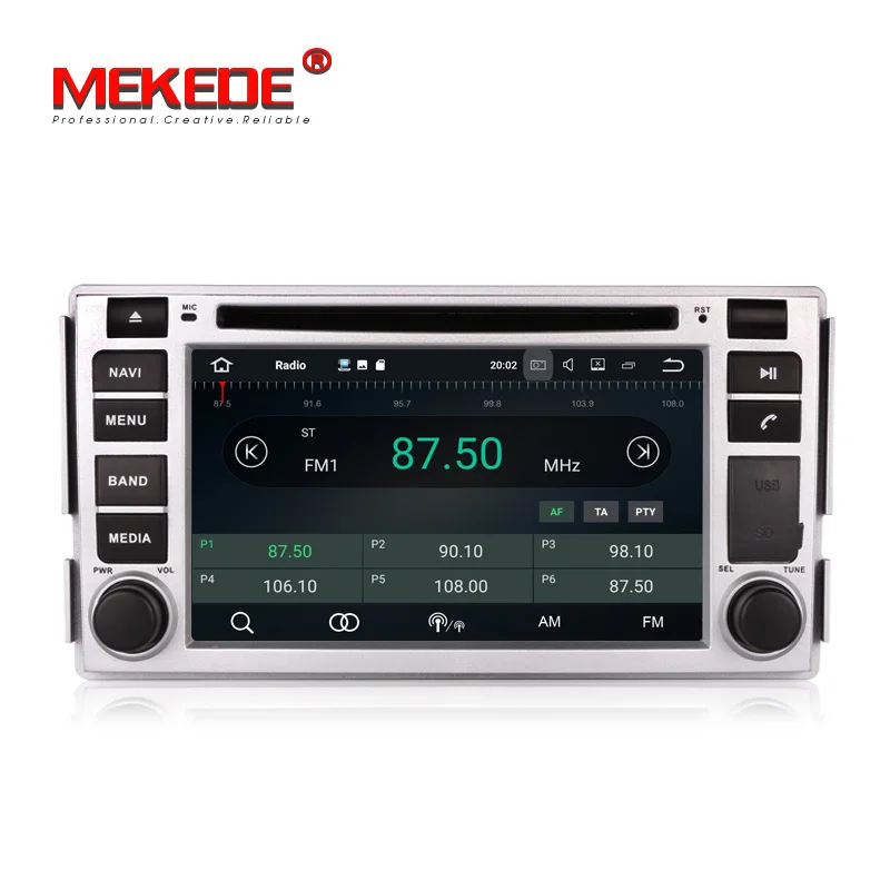 Бесплатная доставка Android 7.1.1 2 Din 7 дюймов Автомобильный dvd плеер для hyundai Santa Fe 2006 2012