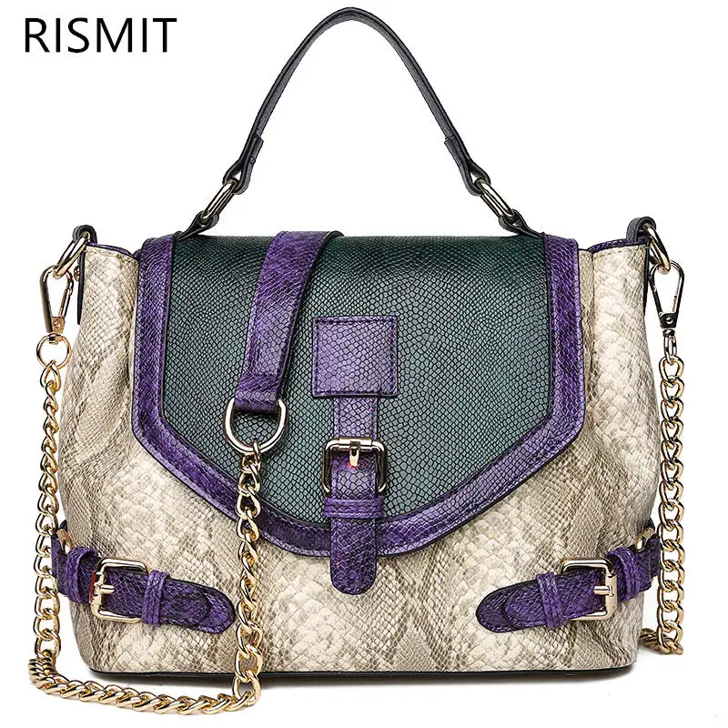2019 Direct Selling Bolsas Feminina Rsimti High Quality Women Snake Small Square Pattern Purse Handbags Shoulder Bag Wild Chq21 | Багаж и