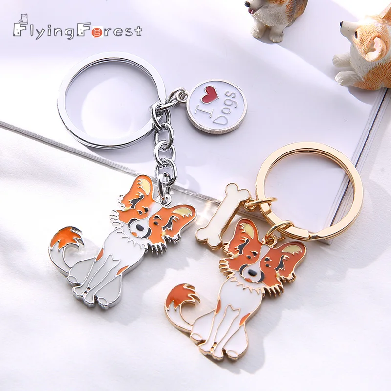 Papillon цепи для домашнего животного популярные металлические брелки DIY Подвески подарок может кольцо для ключей брелок женские цепочки для мужчин