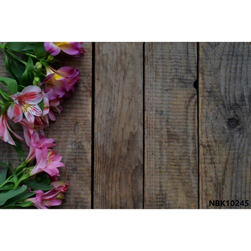 Laeacco Blossom Flower Petal деревянный фон для фотосъемки Виниловый фон для детской фотосъемки с украшением в виде куклы - Цвет: NBK10245