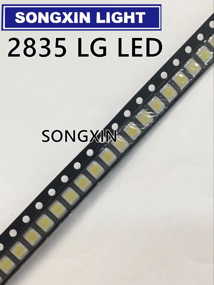 500 шт. LG Innotek светодиодный Светодиодный Подсветка 1210 3528 2835 1 Вт 100LM холодный белый