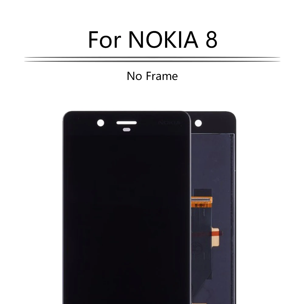 original 5 3 display for nokia 8 lcd display touch screen digitizer assembly replacement for nokia 8 lcd display n8 screen free global shipping