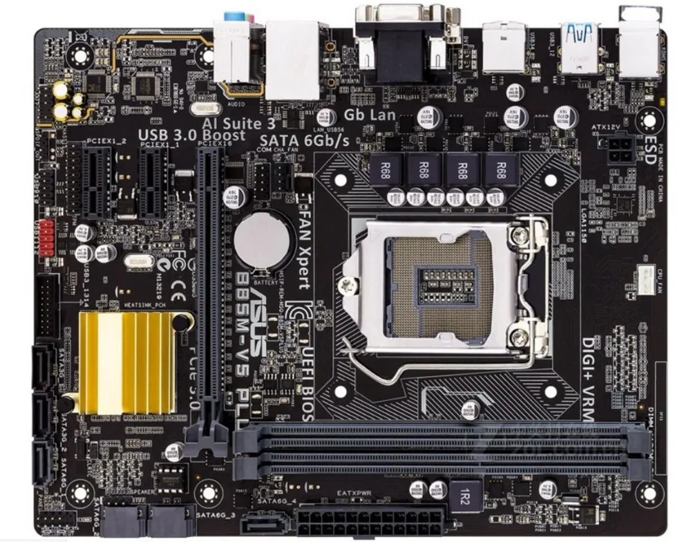 Оригинальная настольная Материнская плата Asus B85M V5 PLUS материнская B85 Socket LGA 1150 i7 i5 i3