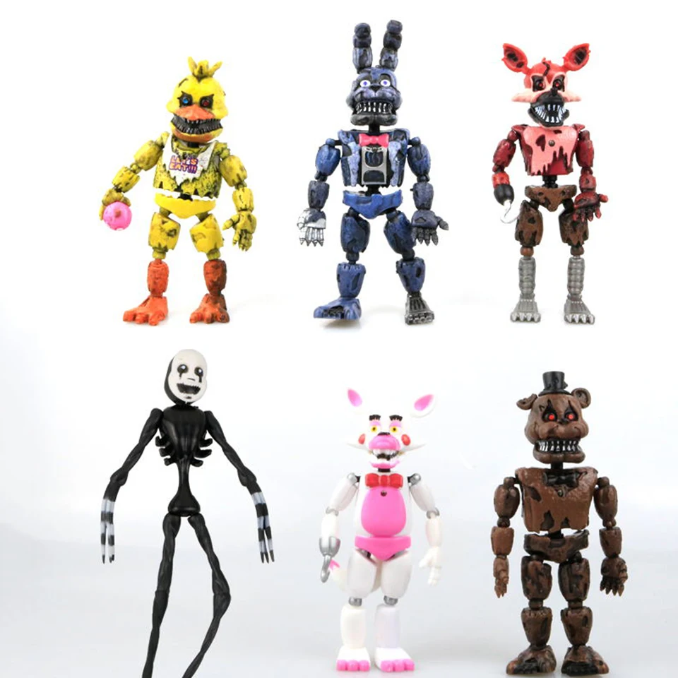 Tronzo, 14,5-17 см, 6 шт./лот, ПВХ, Five Nights At Freddy, фигурка, игрушки, деформируемая модель FNAF, игрушка, коллекционный подарок для мальчика