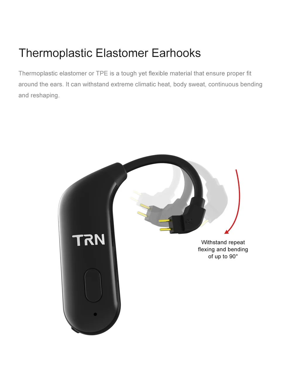 TRN BT20 Bluetooth 5,0 уши обновления кабель Бег Bluetooth гарнитура Кабель V80 ZST IM1 BT10 ZSN T2 ES4 ZS6 V30 T3 AS10 ZS10