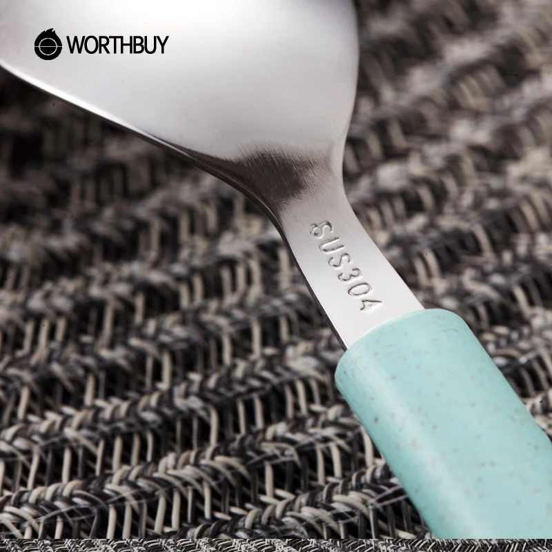 WORTHBUY комплект переносной посуды 304 столовые приборы из нержавеющей стали с