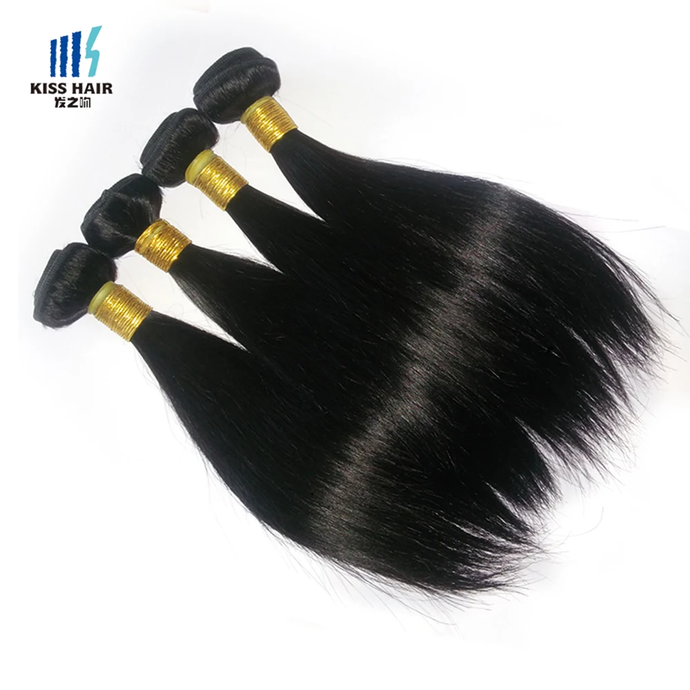 Короткие Волосы Боб Стиль 4 Шт. Бразильские Прямые Weave 50 г/шт. Необработанные