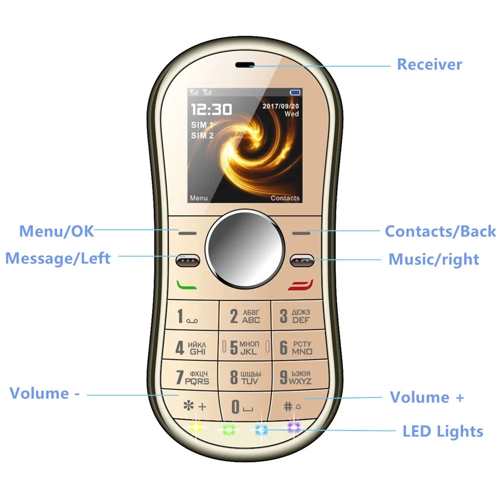 Горячая Распродажа фиджет Спиннер мобильный телефон SERVO S08 1 3 дюйма Dual SIM карты