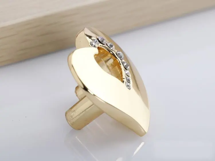 Новая ручка из хрустального стекла K9 с рукояткой для двери шкафа (Размер: 35 мм * 20