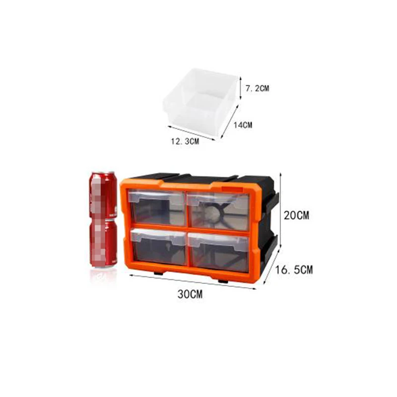 G-1802-Orange 1 шт. ящик для инструментов, коробка для инструментов, классификация ковчега, мульти-ящик с сеткой, тип строительных блоков, чехол, винт, классификация, компонентная коробка - Цвет: G-1802-Orange